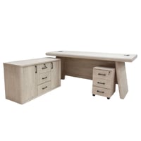 طقم مكتب مع سكرتارية عدة مقاسات