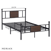 سرير لون اسود عدة مقاسات