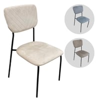 كرسي طعام وكوفي مخمل عدة الوان