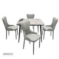 طقم طاولات طعام 4 اشخاص عدة الوان