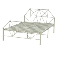 سرير 150*200 سم لون أبيض