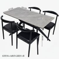 طقم طاولة بورسلان 4 كراسي عدة أشكال