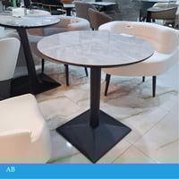 طاوله كوفي 60و70 سم لون رمادي