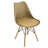 كراسي مع مقعد ارجل خشب