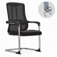 كرسي مكتب ثابت اسود ورمادي