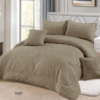 طقم مفرش سرير جاكارو 6 قطعه عدة ألوان