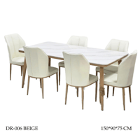 طقم طاولات طعام رخام 6و4 كراسي عدة ألوان