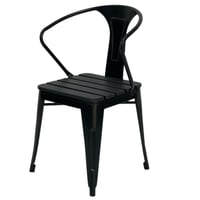 كرسي كوفي معدن لون أسود