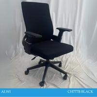 كرسي مكتب دوار جلد اسود