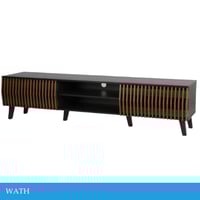 طاولة بلازما بني غامق واسود عدة مقاسات