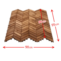 أرضية عشب وخشب 12 قطعة عدة أشكال