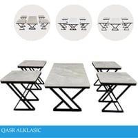 طقم طاولات بورسلان عدة الوان واشكال