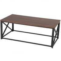 طاولة بتصميم انيق لون خشبي غامق