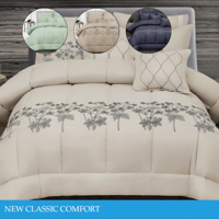 طقم مفارش مطرزات 8 قطعه عدة ألوان