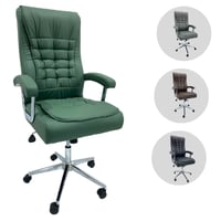 كرسي مكتب جلد دوار وثابت عدة الوان