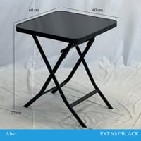 طاولة قزاز أسود عدة مقاسات