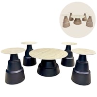 طقم طاولات بورسلان عدة ألوان