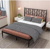 سرير حديد اسود (40-200-120) سم