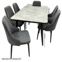 طقم طاولة طعام رخام 4و6 كراسي