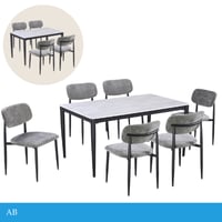 طقم طاولة طعام رخام 4و6 كراسي عدة ألوان