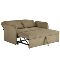 كنب مع سرير ثنائي بني