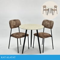 طقم طاولة مع كرسيين عدة ألوان