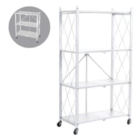 أرفف قابله للطي لون ابيض عده مقاسات