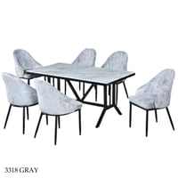 طقم طاولة طعام رخام 4و6 كراسي عدة ألوان