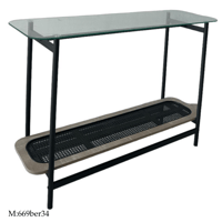 مدخل راتان وزجاج عدة ألوان