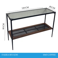 كونسول سطح زجاج أو خشب عدة ألوان