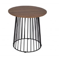 طاولة قهوة وخدمة لون خشبي