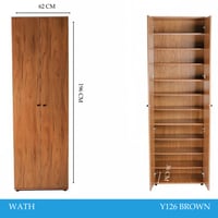 دولاب بابين لون بني