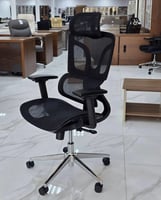 كرسي مكتب دوار وثابت فخم لون اسود