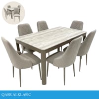 طقم طاولة طعام رخام 4و6 كراسي