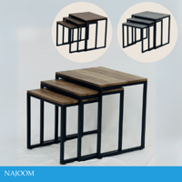 طقم طاولات خدمة مدرج عدة ألوان