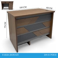 مكتب مودرن مع ادراج 100و120و140 سم عدة الوان