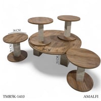 طقم طاولات خشب أرضي عدة الوان