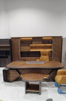 طقم مكتب 280سم مع دولاب وطاوله شاي