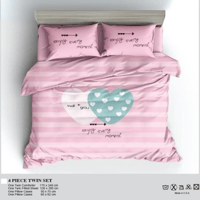 طقم مفرش اطفال 4 قطع عدة الوان