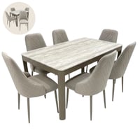 طقم طاولة طعام رخام 4و6 كراسي