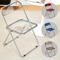 طقم 4 كراسي اكريلك قابلة للطي عدة ألوان