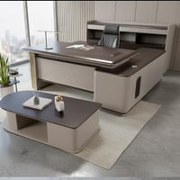 طقم مكتب مدراء 240سم مع دولاب وطاوله