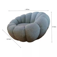 كرسي دوار فرو لون أزرق