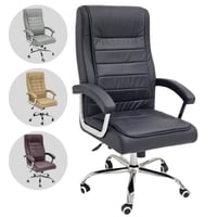 طقم 4 كراسي مكتب دوار جلد عدة ألوان