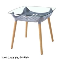 طاولة كافيه 80 سم زجاج عدة ألوان