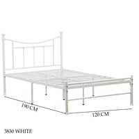 سرير ابيض مودرن عدة مقاسات