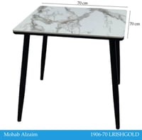 طاولة بورسلان 70و80 سم عدة ألوان