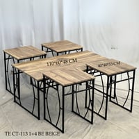 طقم طاولات وسط وخدمة عدة الوان