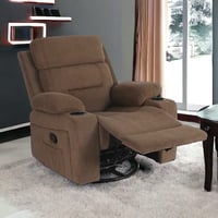 كرسي استرخاء هزاز دوار بني