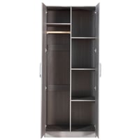 دولاب ملابس رمادي عدة مقاسات